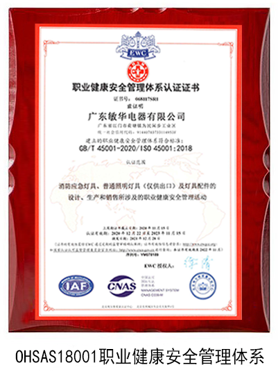 0HSAS18001职业健康安全管理体系